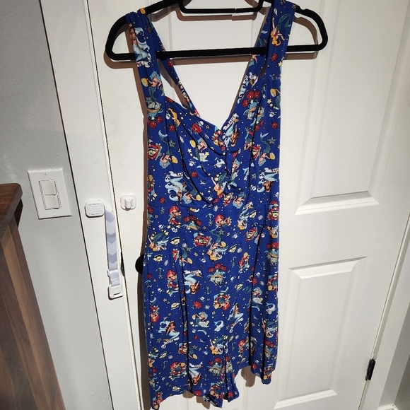 Retro chic mermaid halter romper - Picture 4 of 7